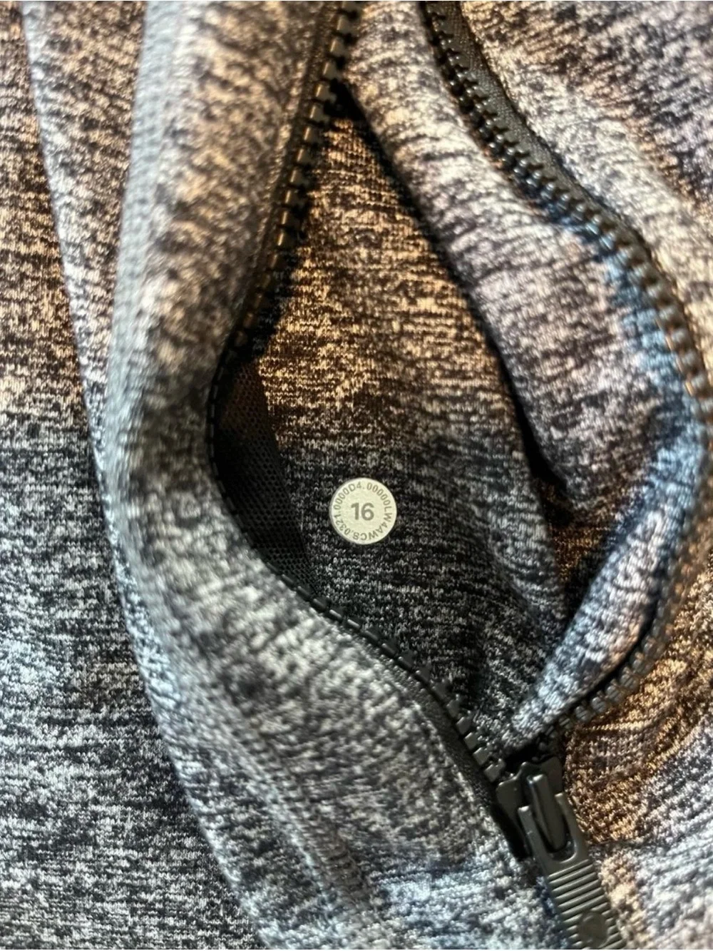 Lululemon Define Jacket Heathered Black Gray Luon Full Zip Women’s Size 16
